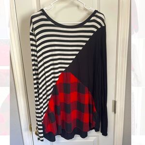 BUFFALO PLAID BLOCK LONG SLEEVE